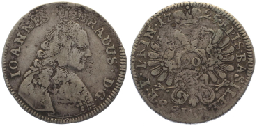 Basel - Bistum 20 Kreuzer 1725 - Johann Konrad II, 1705-1737